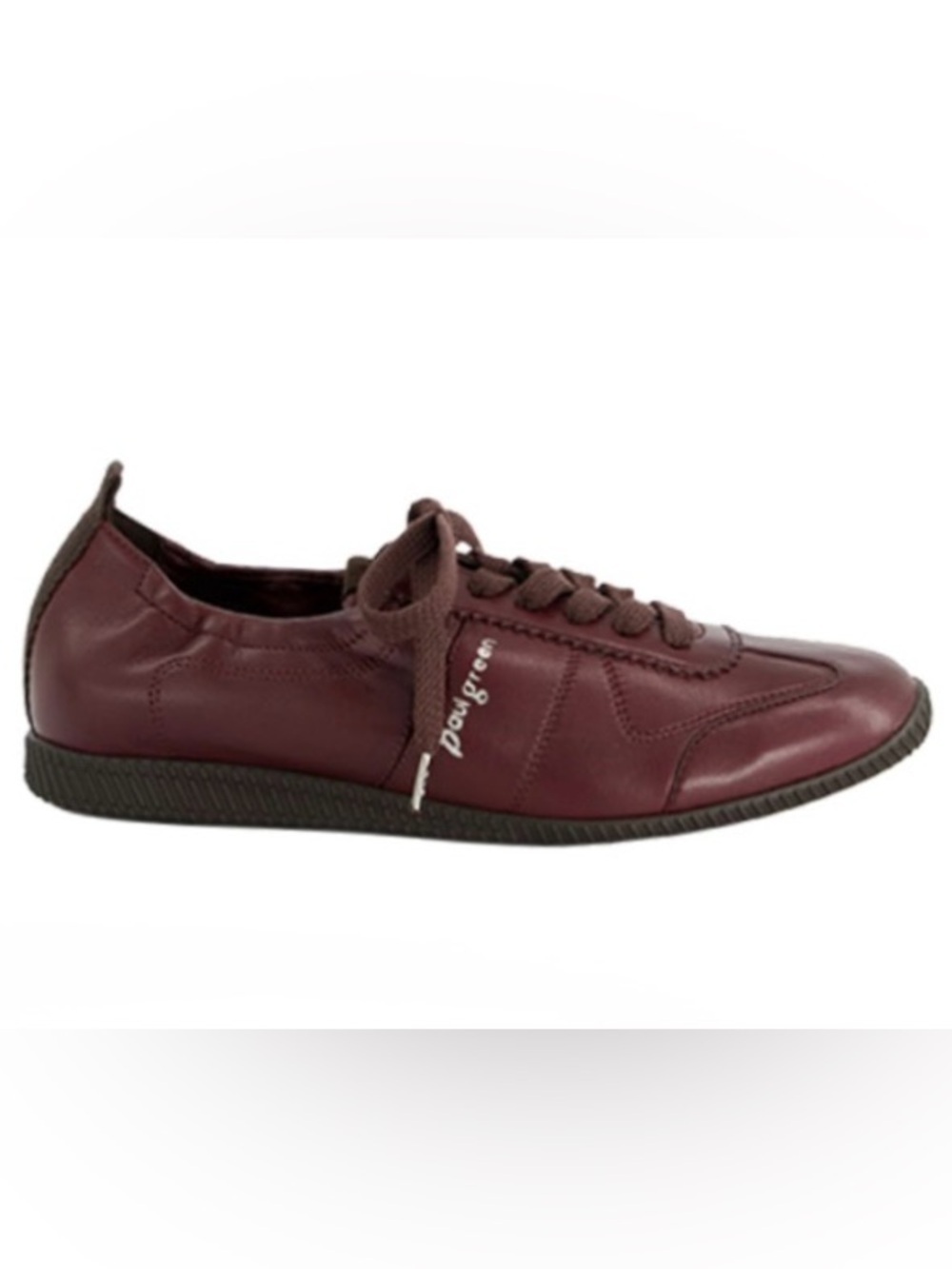 Burgundy Red Leather Sneaker. Super soft